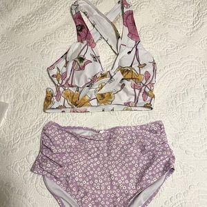New w/ tags, Graham Swim high-waist bikini; size medium. Fits TTS